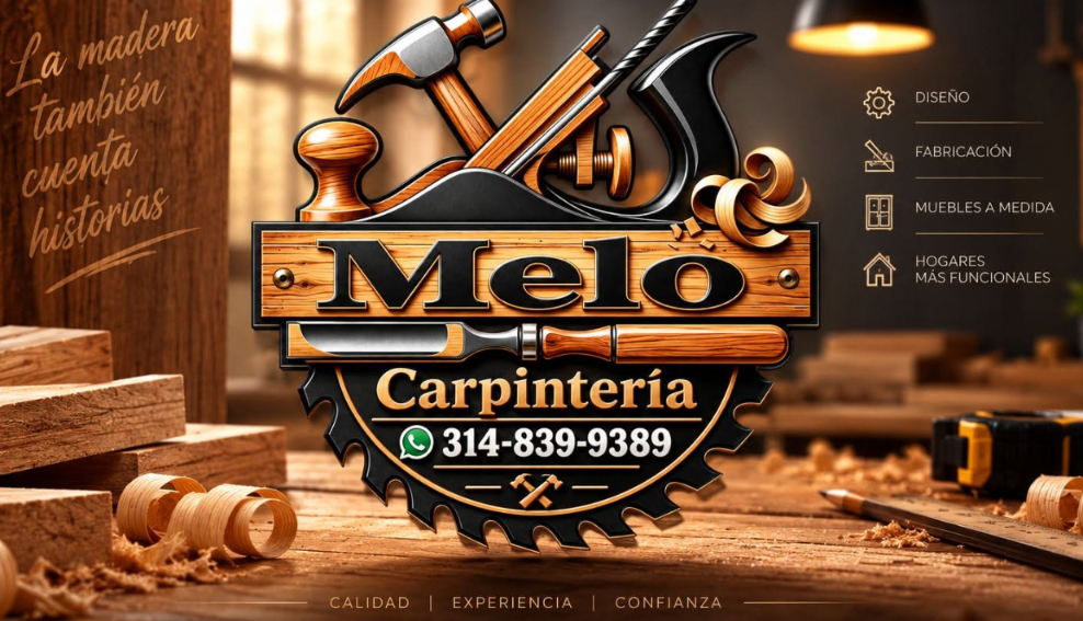 Publicidad de Melo Carpintería